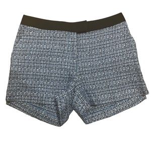 H&M Tweed Shorts Blue Black Casual Date 90s Size 6